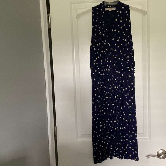 🛍️[DONATED] Loft | Soft, blue halter dress - Picture 3 of 12